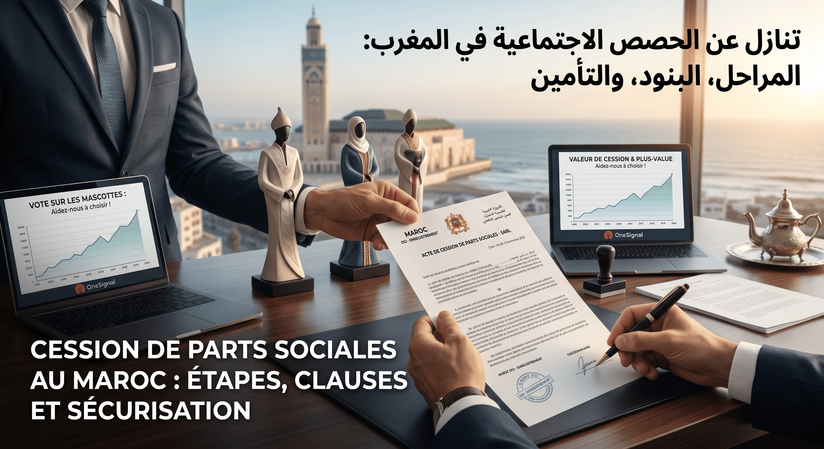 cession de parts sociales au maroc : étapes, clauses et sécurisation
