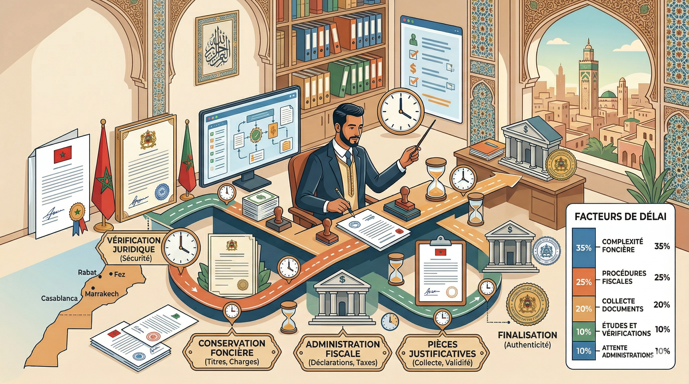 délai notarial au maroc : ce qui prend du temps et pourquoi
