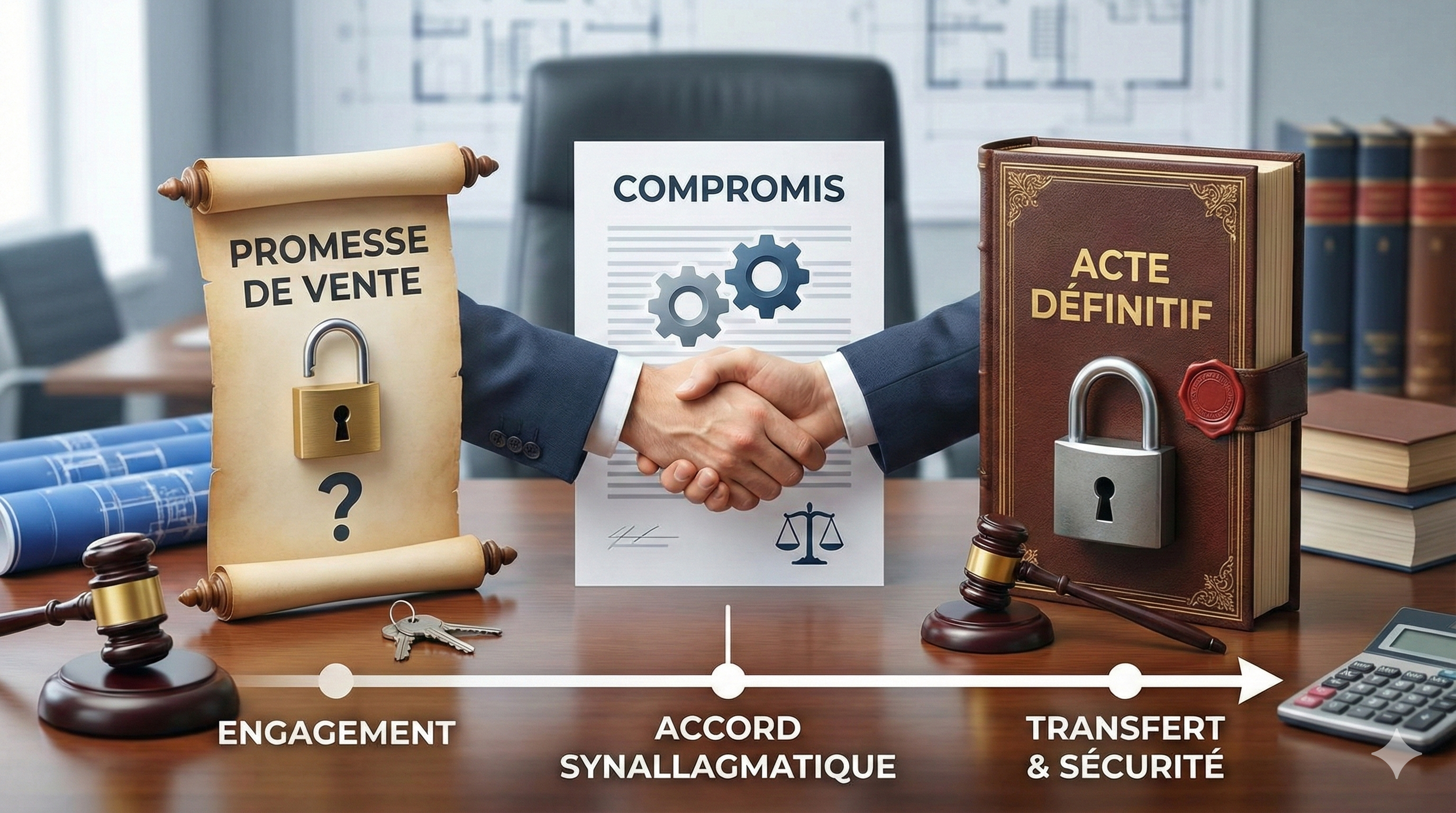 promesse de vente vs compromis vs acte définitif : différences, risques et bonnes pratiques