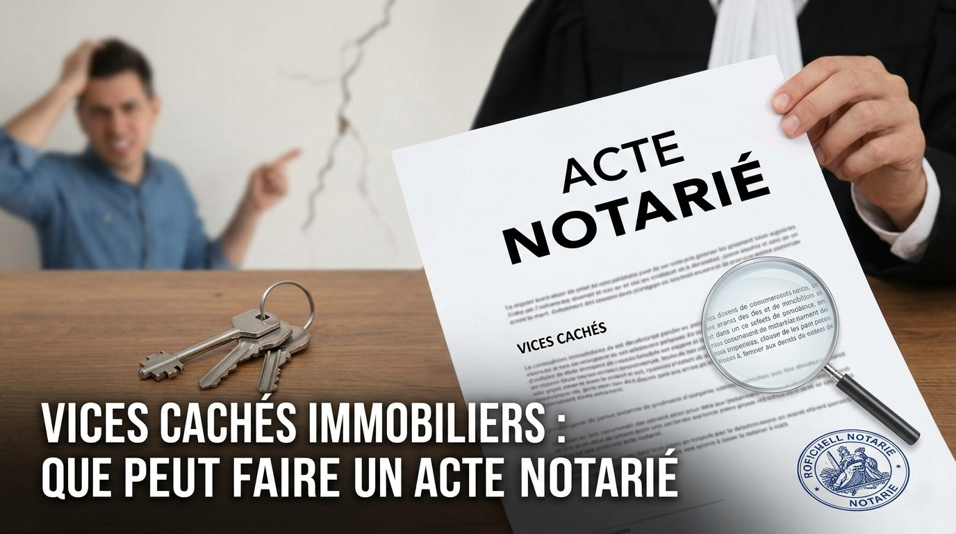 vices cachés immobiliers : que peut faire un acte notarié